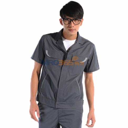 漢盾JSHD2345678903 鐵灰短袖工作服